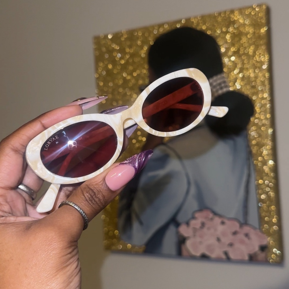 LORVAE Sunglasses with Red Lenses
